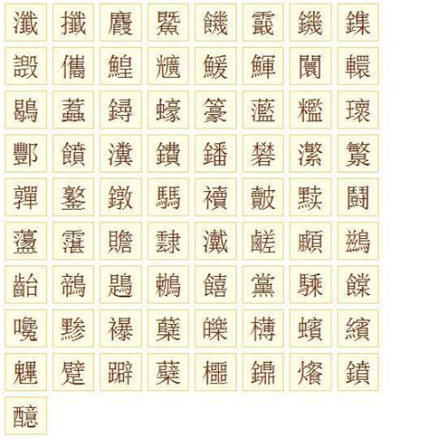 二十劃的字|笔画20画的字